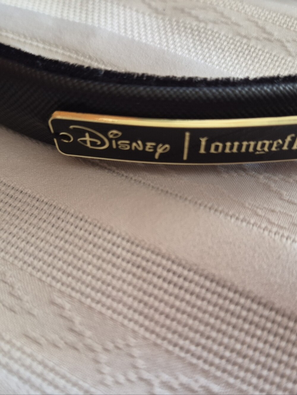 Disney Kids Metallic Gold Bow Minnie Ear Headband with Colorful Character Print - Picture 2 of 7